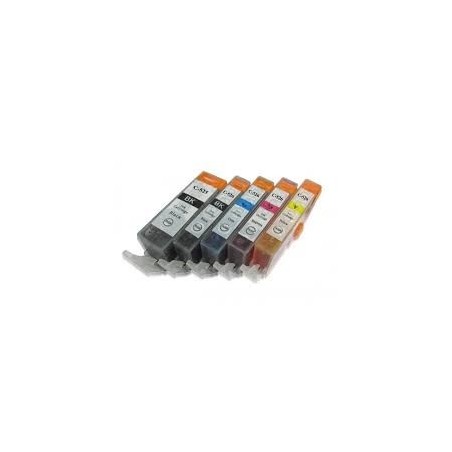 Eco pack de 5 cartouches génériques pour Canon IP4850 / MG5150....., Toner Express : achat en ligne de Eco pack de 5 cartouches 
