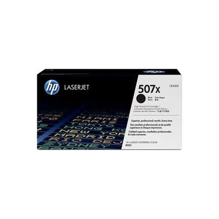 Toner noir haute capacité HP pour laserjet Entreprise 500 M551 ....  (507X), Toner Express : achat en ligne de Toner noir haute 