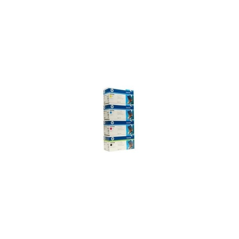 Pack de 4 toners HP pour color laserjet CP3525 / CP3530 ..., Toner Express : achat en ligne de Pack de 4 toners HP pour color la