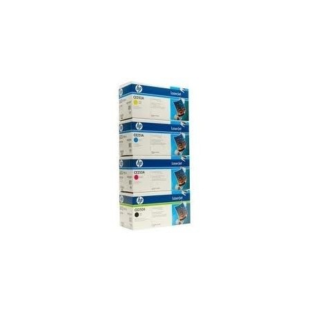 Pack de 4 toners HP pour color laserjet CP3525 / CP3530 ..., Toner Express : achat en ligne de Pack de 4 toners HP pour color la