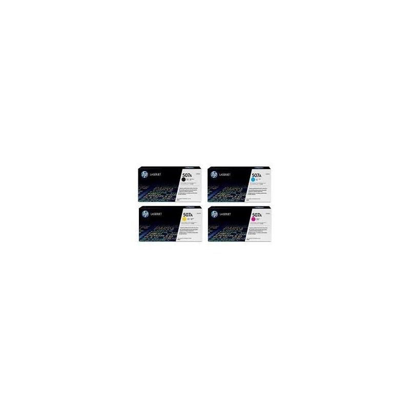 Pack de 4 toners HP pour laserjet Entreprise 500 M551 .... (507A), Toner Express : achat en ligne de Pack de 4 toners HP pour la