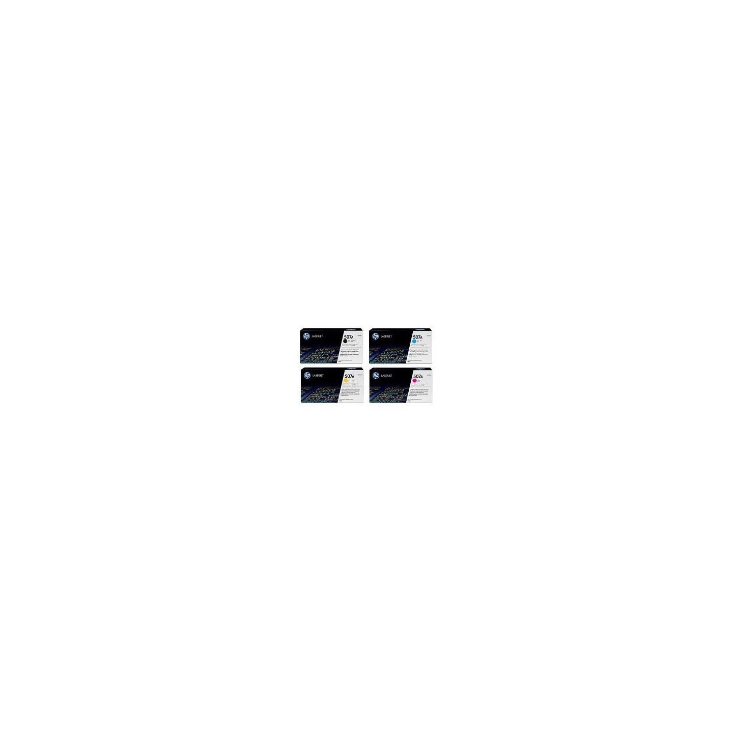 Pack de 4 toners HP pour laserjet Entreprise 500 M551 .... (507A), Toner Express : achat en ligne de Pack de 4 toners HP pour la
