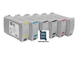 Pack de 7 cartouches Hp pour Designjet T7100 (N°761), Toner Express : achat en ligne de Pack de 7 cartouches Hp pour Designjet T