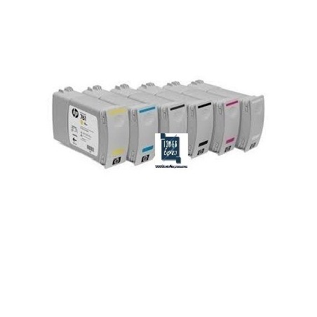 Pack de 7 cartouches Hp pour Designjet T7100 (N°761), Toner Express : achat en ligne de Pack de 7 cartouches Hp pour Designjet T