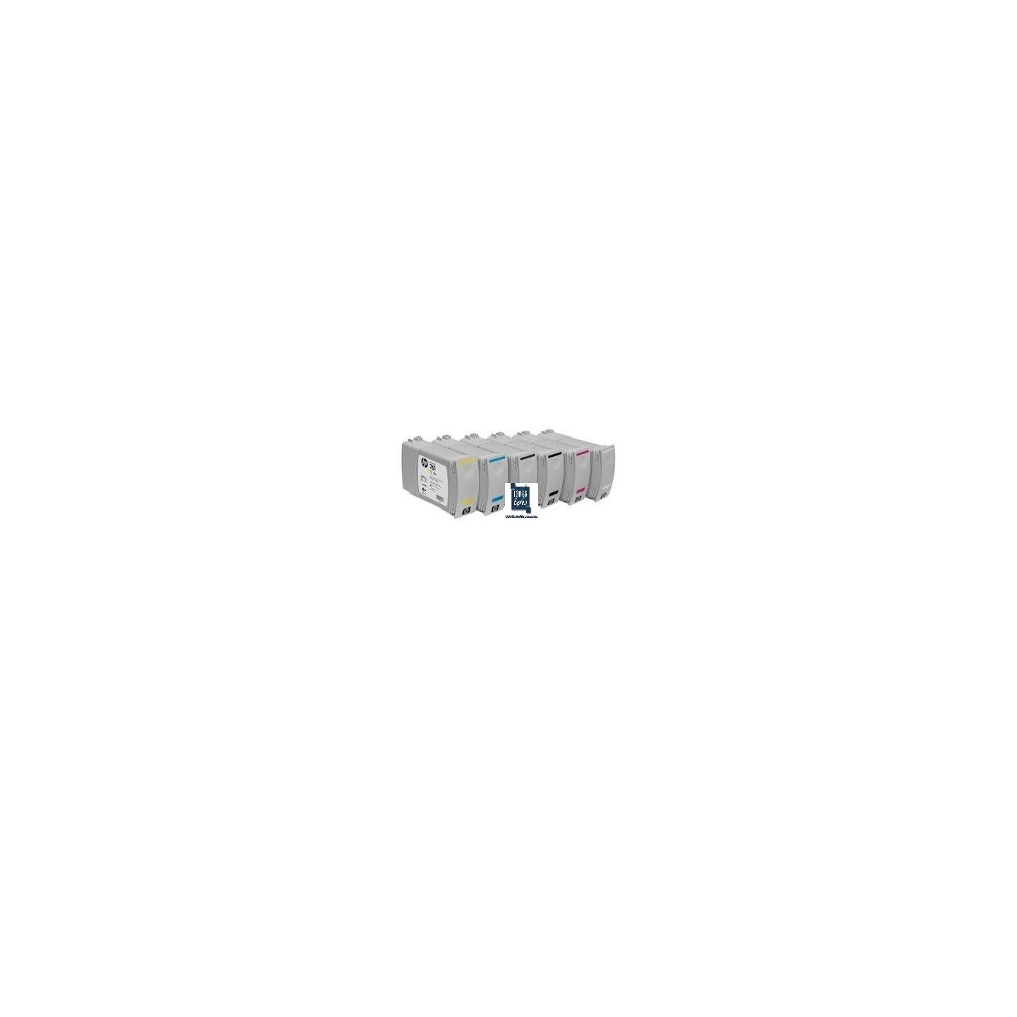 Pack de 7 cartouches Hp pour Designjet T7100 (N°761), Toner Express : achat en ligne de Pack de 7 cartouches Hp pour Designjet T