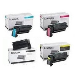Pack de 4 toners longues durées LEXMARK pour C 750, Toner Express : achat en ligne de Pack de 4 toners longues durées LEXMARK po