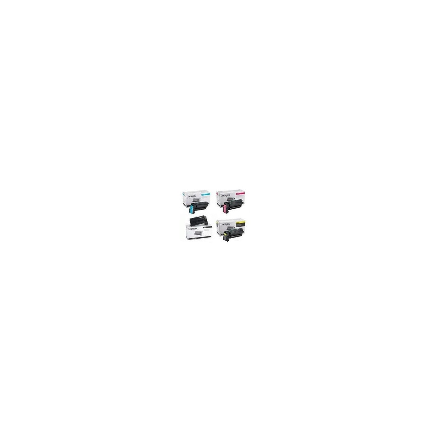 Pack de 4 toners longues durées LEXMARK pour C 750, Toner Express : achat en ligne de Pack de 4 toners longues durées LEXMARK po