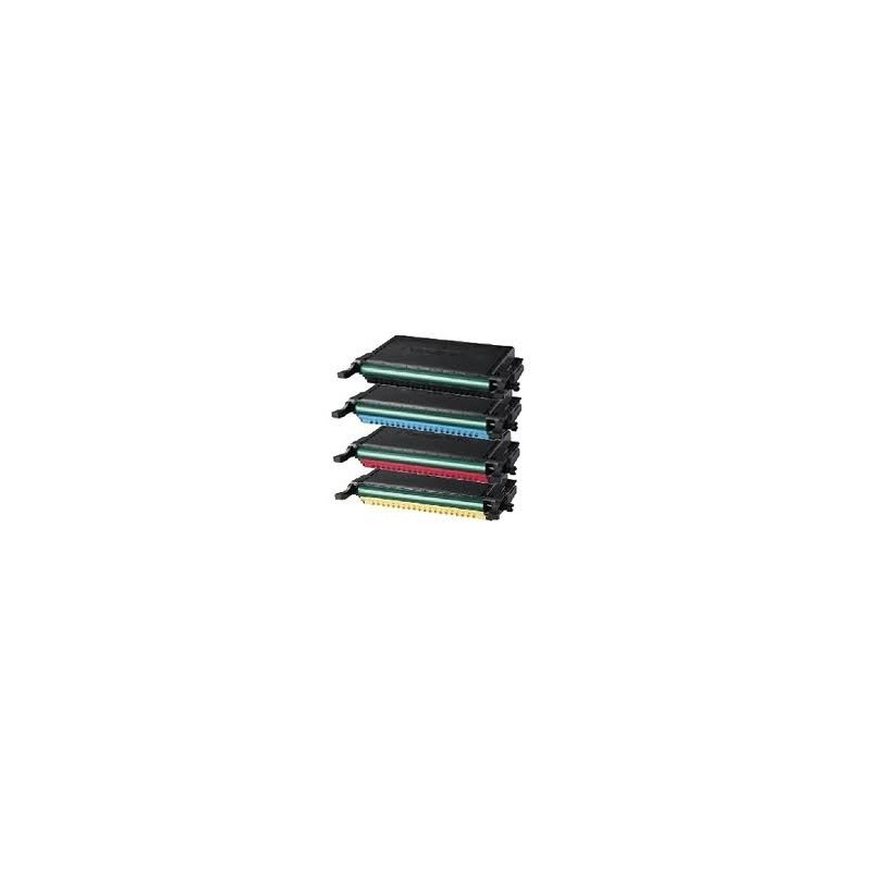Pack de 4 toners Samsung pour CLP-610ND / 660D / 660ND, Toner Express : achat en ligne de Pack de 4 toners Samsung pour CLP-610N