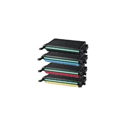 Pack de 4 toners Samsung pour CLP-610ND / 660D / 660ND, Toner Express : achat en ligne de Pack de 4 toners Samsung pour CLP-610N