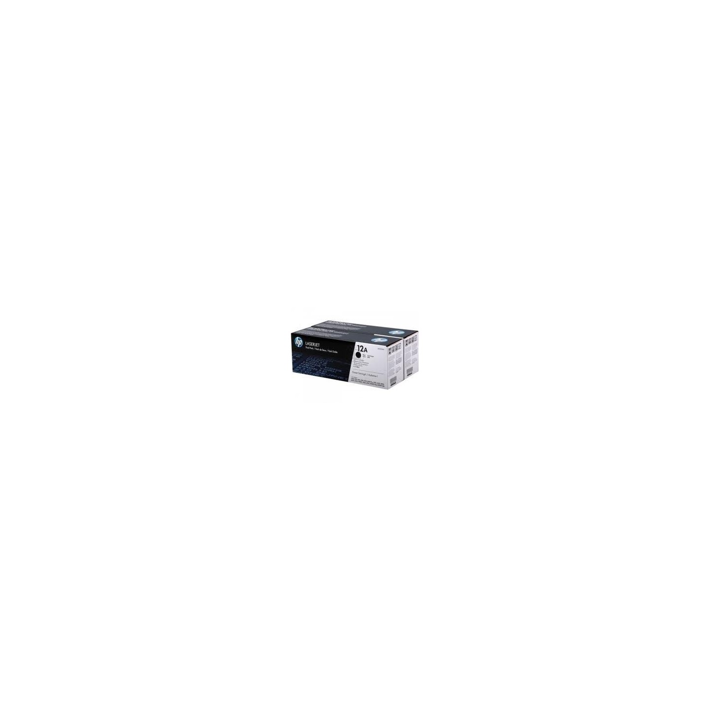 Pack de 2 toners noirs HP pour imprimante LaserJet 1010/1015/1020/3015... (12A), Toner Express : achat en ligne de Pack de 2 ton