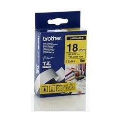 Ruban Matriciel Jaune et Noir BROTHER (TZ-S641) 18mm, Toner Express : achat en ligne de Ruban Matriciel Jaune et Noir BROTHER (T