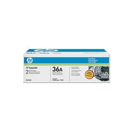 Pack de 2 Toners HP pour laserjet M1522 / P1505 / M1120 ... (36A), Toner Express : achat en ligne de Pack de 2 Toners HP pour la