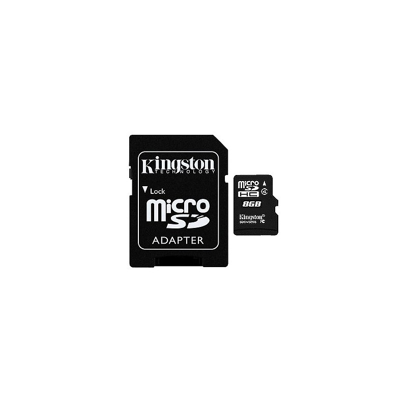 C'est cadeau !  1 carte microSDHC  8 GB  Kingston avec adaptateur (*), Toner Express : achat en ligne de C'est cadeau !  1 carte