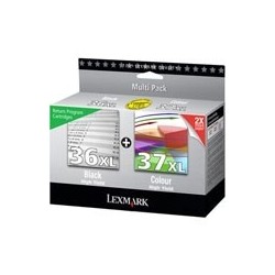Pack de 2 cartouches Lexmark pour X4650 / X5650...(n°36XL + n°37XL), Toner Express : achat en ligne de Pack de 2 cartouches Lexm