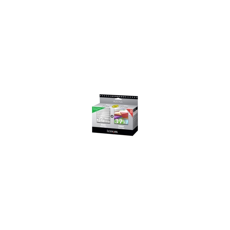 Pack de 2 cartouches Lexmark pour X4650 / X5650...(n°36XL + n°37XL), Toner Express : achat en ligne de Pack de 2 cartouches Lexm