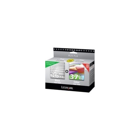 Pack de 2 cartouches Lexmark pour X4650 / X5650...(n°36XL + n°37XL), Toner Express : achat en ligne de Pack de 2 cartouches Lexm