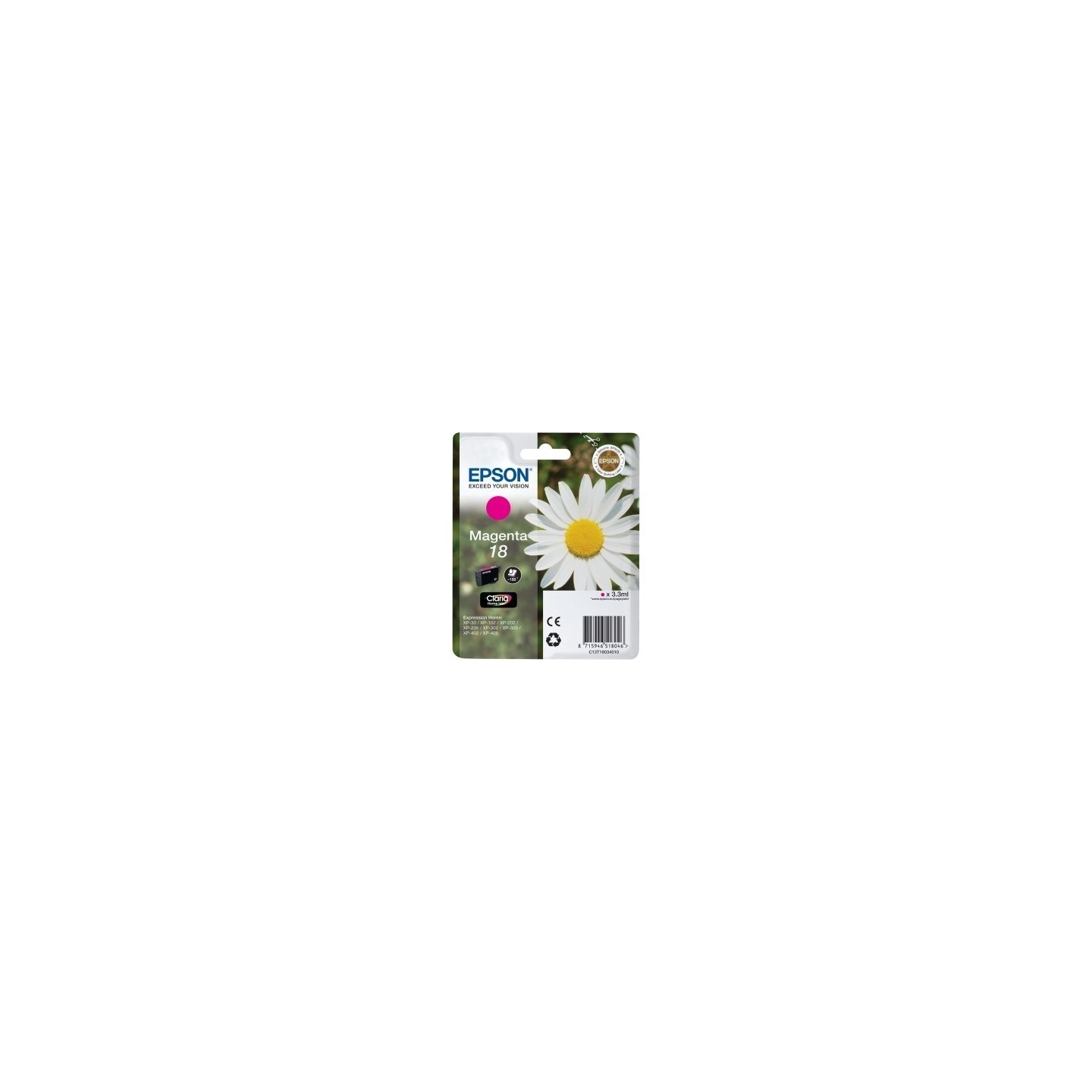 Cartouche magenta EPSON pour Expression Home XP-205 / XP-30 ... (N°18), Toner Express : achat en ligne de Cartouche magenta EPSO