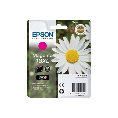 Cartouche magenta haute capacité EPSON pour Expression Home XP-205 / XP-30 ... (N°18XL), Toner Express : achat en ligne de Carto