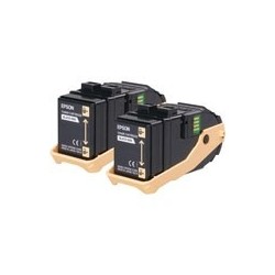 Pack de 2 toners noirs Epson pour Aculaser C9300n, Toner Express : achat en ligne de Pack de 2 toners noirs Epson pour Aculaser 