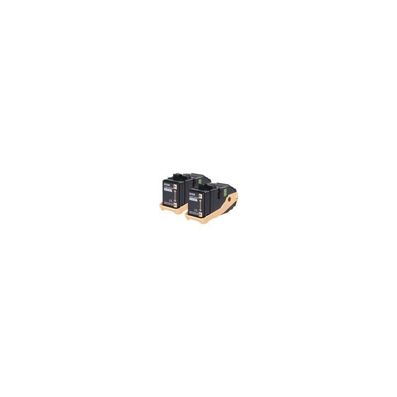 Pack de 2 toners noirs Epson pour Aculaser C9300n, Toner Express : achat en ligne de Pack de 2 toners noirs Epson pour Aculaser 