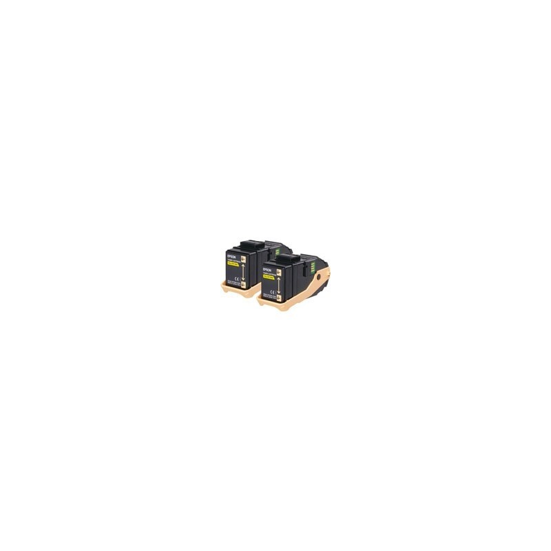 Pack de 2 toners jaunes Epson pour Aculaser C9300n, Toner Express : achat en ligne de Pack de 2 toners jaunes Epson pour Aculase