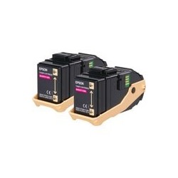 Pack de 2 toners magenta Epson pour Aculaser C9300n, Toner Express : achat en ligne de Pack de 2 toners magenta Epson pour Acula