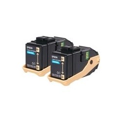 Pack de 2 toners cyan Epson pour Aculaser C9300n, Toner Express : achat en ligne de Pack de 2 toners cyan Epson pour Aculaser C9