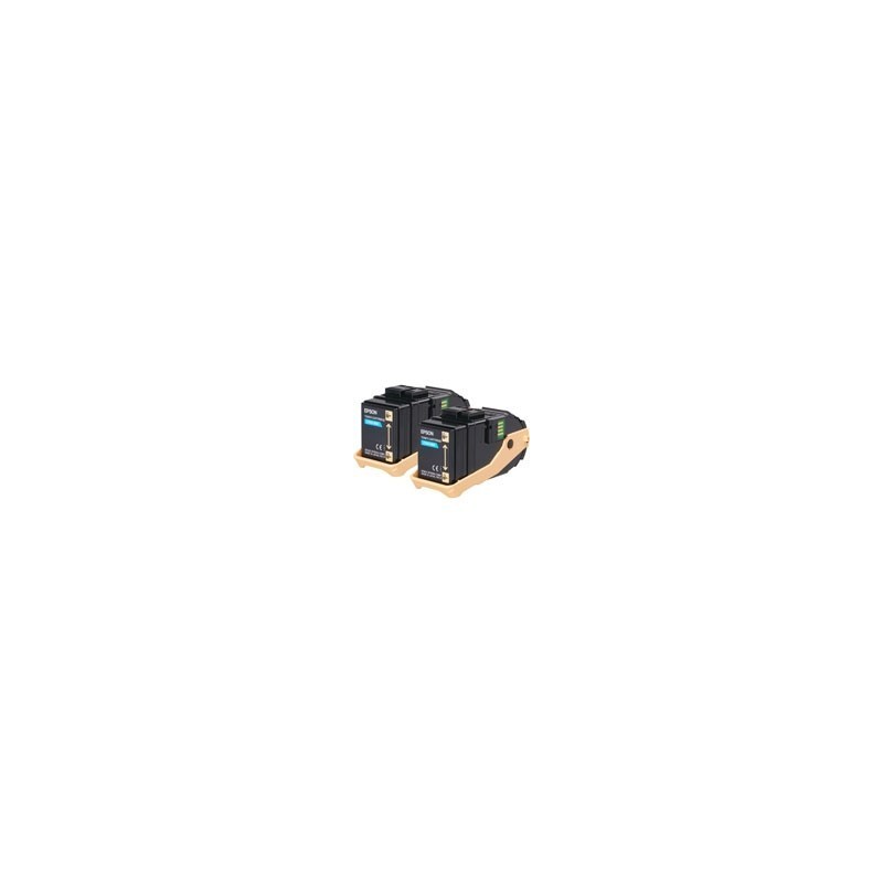 Pack de 2 toners cyan Epson pour Aculaser C9300n, Toner Express : achat en ligne de Pack de 2 toners cyan Epson pour Aculaser C9