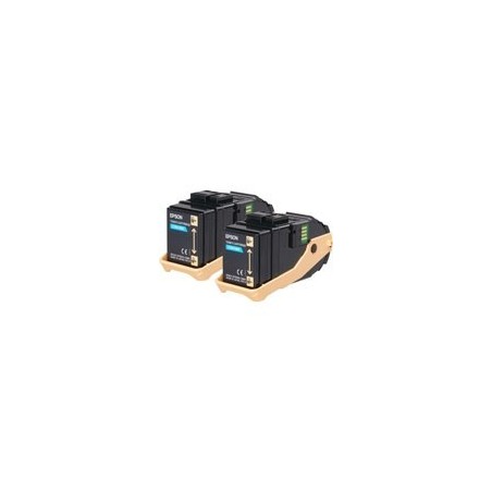 Pack de 2 toners cyan Epson pour Aculaser C9300n, Toner Express : achat en ligne de Pack de 2 toners cyan Epson pour Aculaser C9