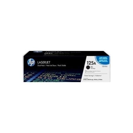 Pack de 2 toners noirs HP pour Colorlaserjet CP 1215 / 1515 / 1518 (125A), Toner Express : achat en ligne de Pack de 2 toners no