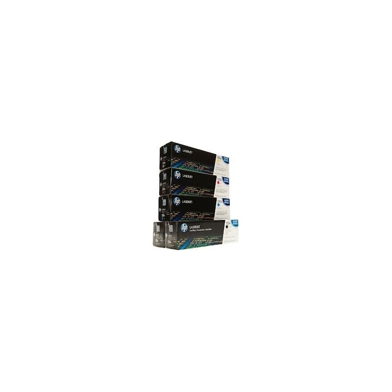 Pack de 5 toners HP pour Colorlaserjet CP 1215 / 1515 / 1518 (125A), Toner Express : achat en ligne de Pack de 5 toners HP pour 