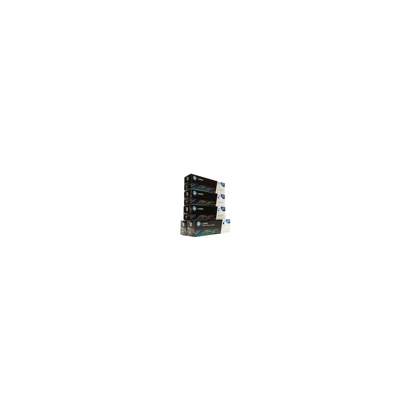 Pack de 5 toners HP pour Colorlaserjet CP 1215 / 1515 / 1518 (125A), Toner Express : achat en ligne de Pack de 5 toners HP pour 